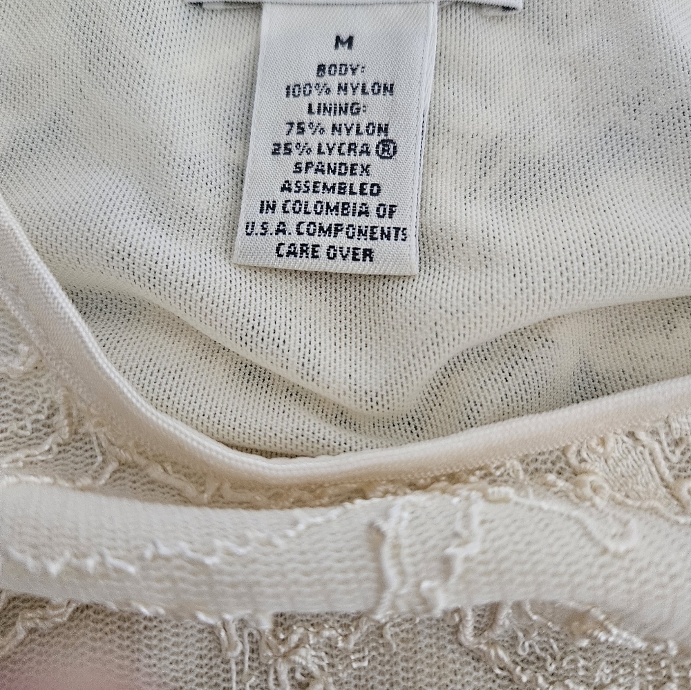Ann Taylor Lace Overlay Top - Picture 4 of 6